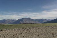 Low Mountain Landscape in New Zealand: Grass and Daylight