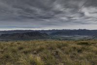 New Zealand Mountain Landscape with Low Clouds