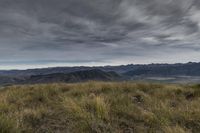 New Zealand Mountain Landscape with Low Clouds 006