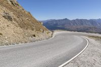 New Zealand Mountain Pass: Clear Sky and Majestic Mountains