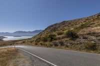 New Zealand Mountain Road under Clear Sky