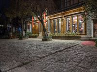 Night in the Ancient Village of Lijiang, China