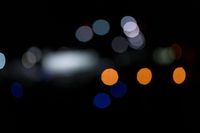 Glowing Neon Lights: A Night Cityscape