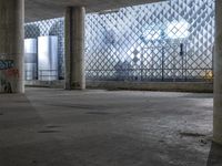 Night Cityscape: Concrete Parking in Berlin