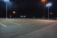 Night City Road in Toronto with Clear Sky