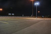 Night City Road in Toronto with Clear Sky