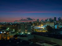 Night Cityscape from an Aerial View