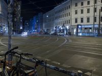 Night Cityscape: A Fusion of Classic and Modern Architecture