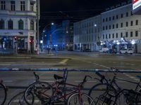 Night Cityscape: A Fusion of Classic and Modern Architecture