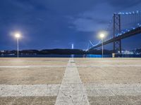 Night Cityscape in Lisbon, Portugal