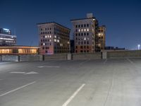 Night Cityscape of Salt Lake City, Utah, USA