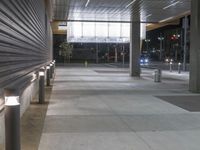 Night Cityscape of Undefined Architecture and Concrete Structures
