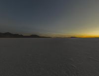 Night in the Desert: A Dark Sky Over the Landscape