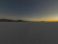 Night in the Desert: A Dark Sky Over the Landscape