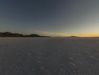 Night in the Desert: A Dark Sky Over the Landscape