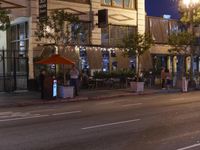 Night in Downtown Los Angeles, California