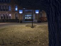 Night in Detroit - Dramatic Architecture in a Residential Area