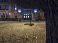 Night in Detroit - Dramatic Architecture in a Residential Area