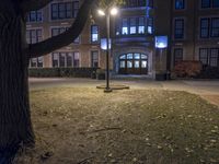 Night in Detroit - Dramatic Architecture in a Residential Area