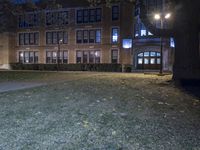 Night in Detroit - Dramatic Architecture in a Residential Area