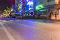 Night in Miami - Urban Cityscape with Neon Lights