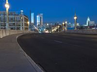 Night in the Metropolis: Street Lights and Cityscape