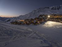 Night Landscape in the Alps of France