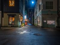 this is a shot of a restaurant at night with no one in it as if it is coming to the door