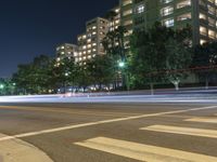 Night Light Streaks in Los Angeles