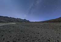 Night Road: A Journey through the Desert Under a Starry Sky