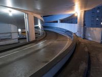 Night in San Francisco: City Lights and Parking Lot