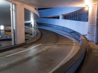 Night in San Francisco: City Lights and Parking Lot