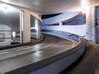 Night in San Francisco: City Lights and Parking Lot