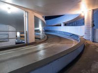 Night in San Francisco: City Lights and Parking Lot