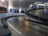 Night in San Francisco: City Lights and Parking Lot