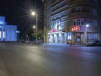 Night Scene of Berlin Modern Classic Architecture 001