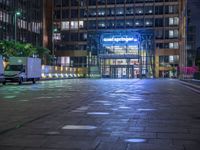 Night Scene in Berlin's Business District