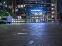 Night Scene in Berlin's Business District