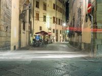 Night Scene in Florence, Italy: Straight Road 003