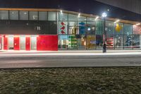 Night Scene of Modern Architecture in Toronto, Canada