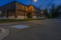 Night Scene in Toronto, Ontario: Illuminated by Street Lights