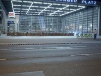 Night Skyline of Berlin's Business District at Potsdamer Platz
