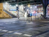 Night Time in Berlin: Bridge Reflections