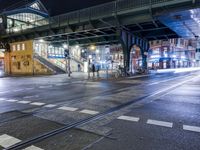 Night Time in Berlin: Bridge Reflections