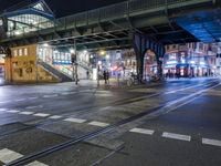 Night Time in Berlin: Bridge Reflections