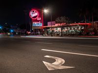 Nighttime in California: Suburban Streets Lit by Street Lights