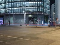 Night Time City Lights in Berlin Downtown