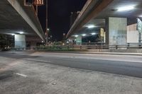 Night Time in the City: Concrete Road