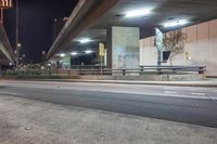 Night Time in the City: Concrete Road