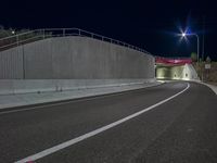 Night Time City Street: Illuminated by Artificial Light